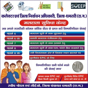 नए मतदाताओं को मतदाता सूची में नाम जुड़वाने की जिला निर्वाचन अधिकारी श्री जे.पी.मौर्य ने किया अपील