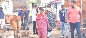 रिसाली महापौर ने वार्डवासियों से लिया फ ीडबैक नाली पर हुए अतिक्रमण को हटाने दिए निर्देश