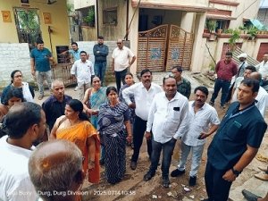 जनसमस्याओं के निराकरण हेतु महापौर अल्का बाघमार का वार्ड 16 का निरीक्षण,जनसमस्याओं के समाधान पर दिया जोर: