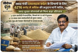 खाद्य मंत्री दयालदास बघेल के विभागों के लिए 6216 करोड़ से अधिक की अनुदान मांगें पारित, खाद्य सुरक्षा योजनाओं को मिला बड़ा विस्तार