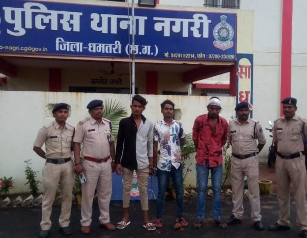 *पुरानी रंजिशवश नगरी में हुई चाकूबाजी की घटना पर हुई त्वरित कार्यवाही*