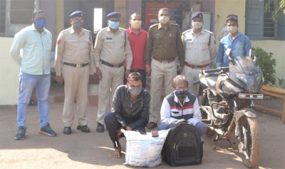 उतई थाना ने किया पांच किलो गांजा सहित दो को गिरफ्तार