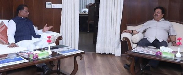 भारतीय क्रिकेट कंट्रोल बोर्ड के उपाध्यक्ष राजीव शुक्ला ने छत्तीसगढ़ सदन में मुख्यमंत्री विष्णुदेव साय से की मुलाकात
