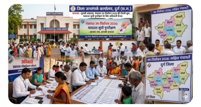 चुनावी शंखनाद: दुर्ग जिले में पंचायत उप-निर्वाचन 2026 की तैयारी शुरू, मतदाता सूची पुनरीक्षण के लिए अधिकारी तैनात