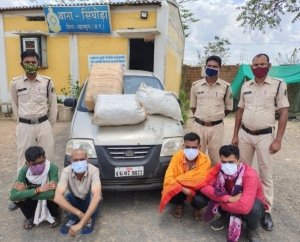 भिलाई के तीन फर्जी पत्रकार 50  किलो के अवैध  गांजा तस्करी में गिरफ्तार ....