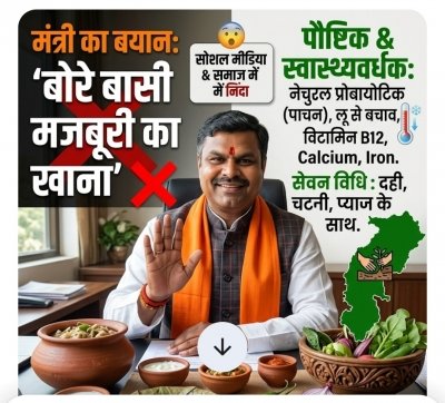 'बोरे बासी' पर मंत्री गजेंद्र यादव का बयान, छत्तीसगढ़ की परंपरा और स्वास्थ्य के लिए एक अपमान?
