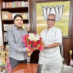 अतुल पर्वत की छत्तीसगढ़ भाजपा प्रभारी से सौजन्य मुलाकात एवं छत्तीसगढ़ की राजनीती पर चर्चा