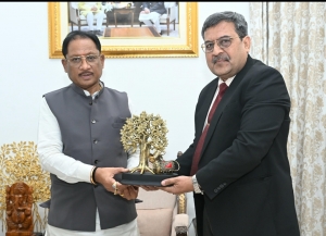 मुख्यमंत्री साय से आईओसीएल के मुख्य महाप्रबंधक ने की सौजन्य मुलाकात