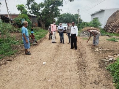 शौर्यपथ की खबर का असर गड्ढा युक्त पौनी सडक का होगा सुधार