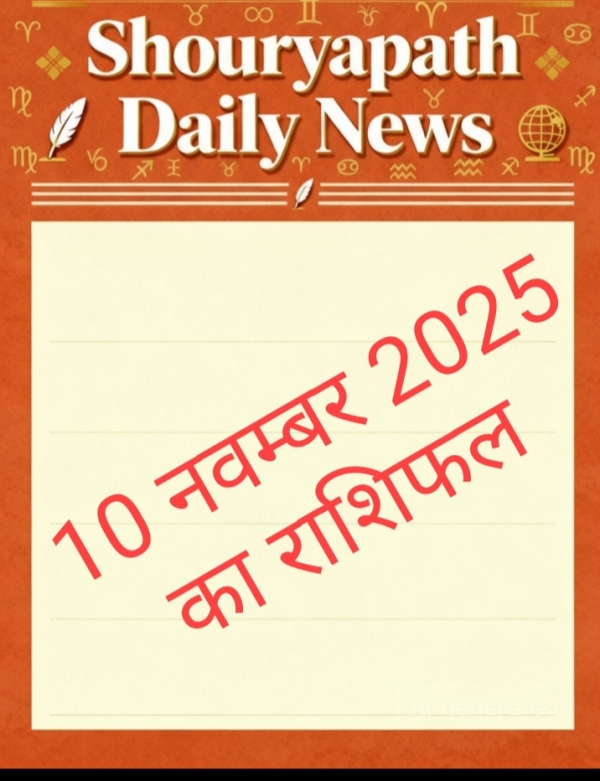 सोमवार 10 नवंबर 2025 का राशिफल — जानें 12 राशियों का आज का भाग्य और शुभ संकेत&quot;
