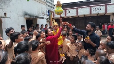 विवेकानंद विद्यालय में मनाई गई कृष्ण जन्माष्टमी