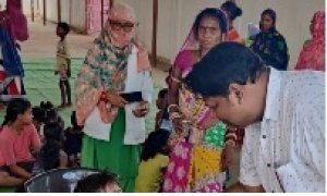 जिला दंतेवाड़ा मे आज से राष्ट्रीय कृमि मुक्ति दिवस की शुरुआत की गई