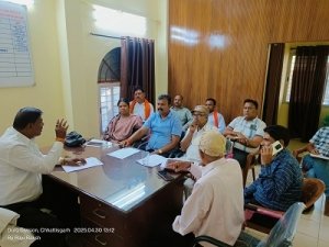 लोक कर्म प्रभारी ने ली समिति के सदस्यों व अधिकारियों के साथ निगम में विकास कार्यों को लेकर बैठक