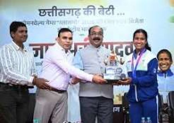 ज्ञानेश्वरी की सफलता से राज्य के युवा लेंगे प्रेरणा, खेलों के लिए तैयार होगा अच्छा वातावरण &ndash; श्री अरुण साव