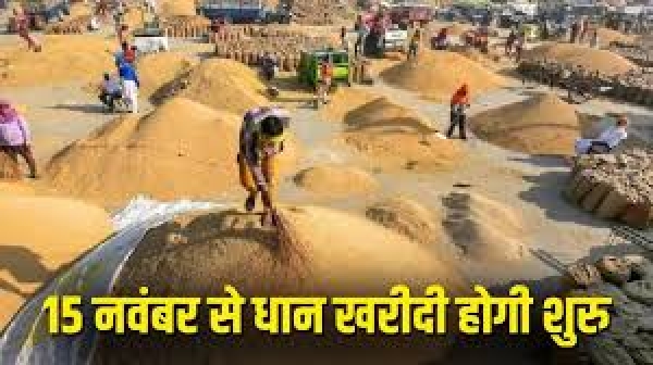 प्रदेश में 15 नवम्बर से समर्थन मूल्य पर धान खरीदी को लेकर तैयारियां पूरी