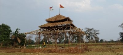 रुद्रुमहायज्ञ संत समागम एवं श्री शिव महापुराण कथा स्वयंभू लिंगेश्वर महादेव मंदिर परिसर मे नौ दिन आयोजन