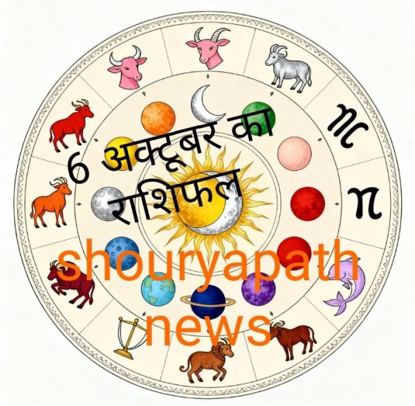 6 अक्टूबर 2025 का राशिफल : किसके लिए होगा सर्वोत्तम दिन और किसे सावधानी से रहना होगा
