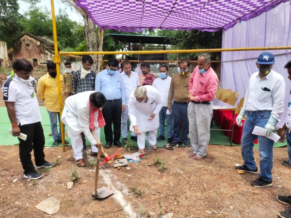 1700 लाख लीटर क्षमता की बनेगी पानी टंकी,महापौर ने किया भूमि पूजन