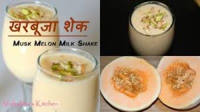 कैसे बनाएं muskmelon milkshake