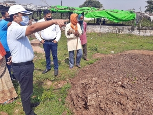 कलेक्टर ने डौण्डी विकासखण्ड के ग्राम साल्हे और सल्हाईटोला के गौठानों का किया आकस्मिक निरीक्षण