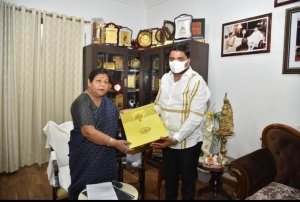 अतुल पर्वत ने की छत्तीसगढ के राज्यपाल से सौजन्य मुलाकात...