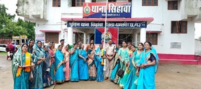 देश की रक्षा करने वाले जवानों को बहनों का सलाम: सिहावा से नगरी-दुगली तक महिला मोर्चा ने मनाया अनोखा रक्षाबंधन