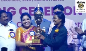 मिट्टीकला में निहारिका ने बढ़ाया प्रदेश का मान,एकलव्य आदर्श आवासीय विद्यालय की छात्रा निहारिका नाग बनी राष्ट्रीय स्वर्ण पदक विजेता