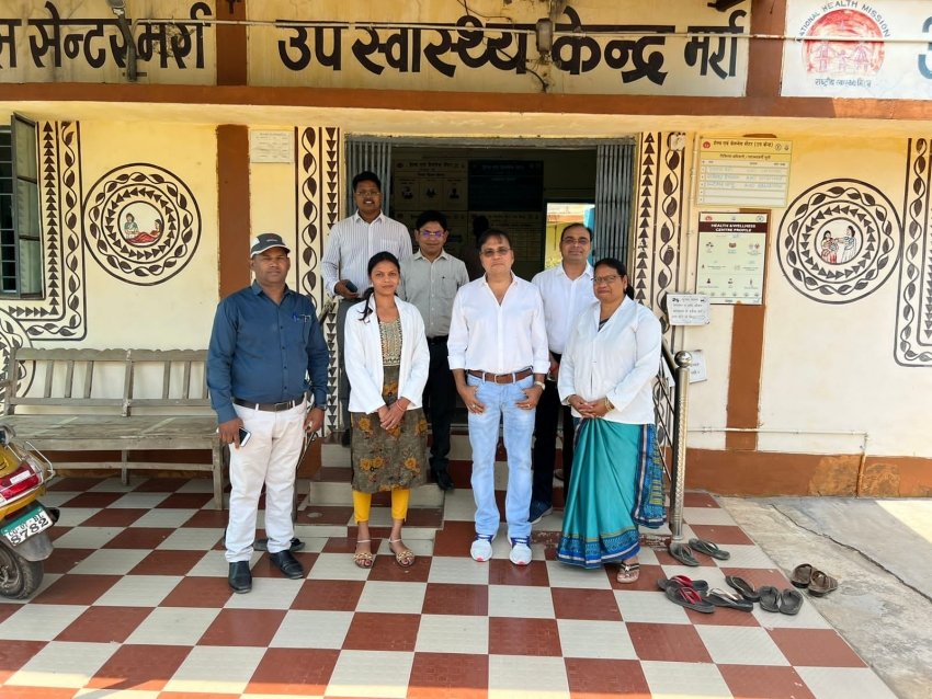 छत्तीसगढ़ नवाचार आयोग अध्यक्ष श्री विवेक ढांड ने किया सांकरा ग्रामीण औद्योगिक पार्क का निरीक्षण