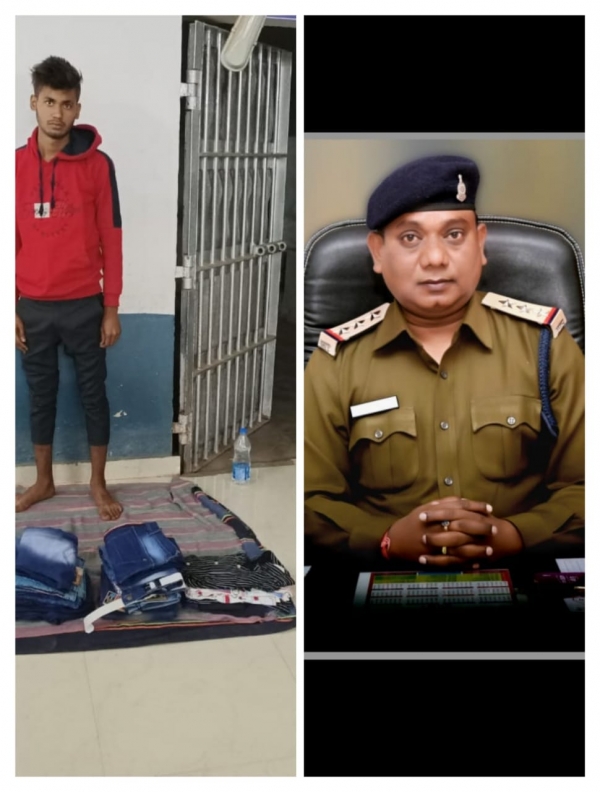 थाना दुर्ग पुलिस द्वारा कपड़ा दुकान में चोरी करने वाले शातिर चोर को गिरफ्तार कर भेजा गया जेल...