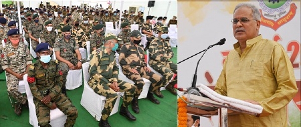 कोरोना संक्रमण के दौरान छत्तीसगढ़ पुलिस और अर्ध सैनिक बलों के जवानों ने किया अतुलनीय कार्य- मुख्यमंत्री बघेल