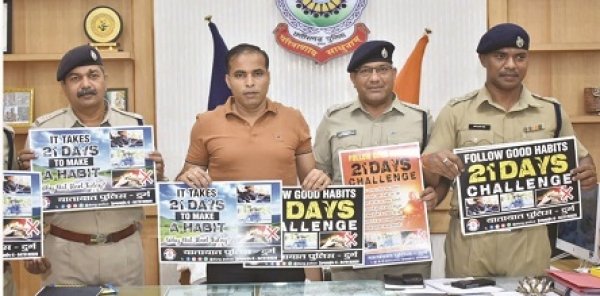 21 दिन हेलमेट एवं सीट बेल्ट लगाये और 22 वे दिन होने वाले फायदे स्वयं महसूस करें : एसपी शुक्ला