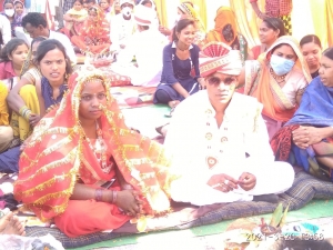 सामाजिक ,धार्मिक रीति रिवाज और उल्लास पूर्ण माहौल में संपन्न हुआ सुमरन व संतोष का विवाह,