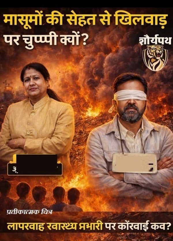 मासूम बच्चों की सेहत से खिलवाड़: स्वास्थ्य प्रभारी निलेश अग्रवाल पर कार्रवाई कब? महापौर अलका बाघमार की चुप्पी सवालों के घेरे में