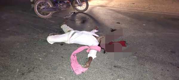 सडक दुर्घटना में TVS XL चालक की मौत