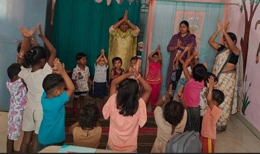 सेवा संकल्प अभियान : बच्चों के पोषण और बेहतर भविष्य के लिए गठुला में ‘आंगन मिलन सेवा’