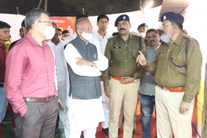 गृह मंत्री छ.ग. शासन के द्वारा नवनिर्मित ट्रैफिक लेन का किया गया लोकार्पण