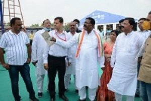 संस्कृति मंत्री श्री भगत ने राष्ट्रीय आदिवासी नृत्य महोत्सव आयोजन स्थल की तैयारियों का लिया जायजा...