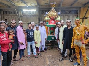 मोहर्रम पर नगर में निकला ताजिया का जुलूस, इमाम हुसैन की शहादत को किया याद