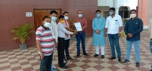 न्याय योजना की अंतिम क़िस्त में कटौती को लेकर भाजपा ने सौंपा ज्ञापन