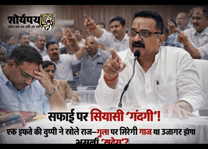 “सफाई पर सियासी ‘गंदगी’! एक हफ्ते की चुप्पी ने खोले राज—गुप्ता पर गिरेगी गाज या उजागर होगा असली ‘आदेश’?”