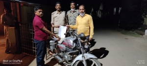 कोतवाली पुलिस द्वारा प्रार्थी का मोटर सायकल का पतासाजी कर, सुपुर्द  किया गया