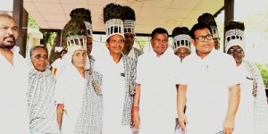 उद्योग मंत्री  लखमा को छत्तीसगढ़ रामनवमी रामराम भजन संस्थान के भूमि पूजन कार्यक्रम के लिए आमंत्रित किया