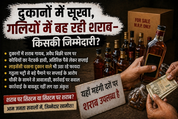 दुकानों में सूखा, गलियों में बह रही शराब&mdash;किसकी जिम्मेदारी?