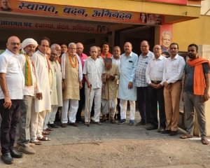भारतीय जनसंघ के प्रथम प्रदेश अध्यक्ष रहे डॉ. वी वी पाटणकर की पुण्यतिथि पर जनसंघ के पुराने नेता जुटे भाजपा कार्यालय में