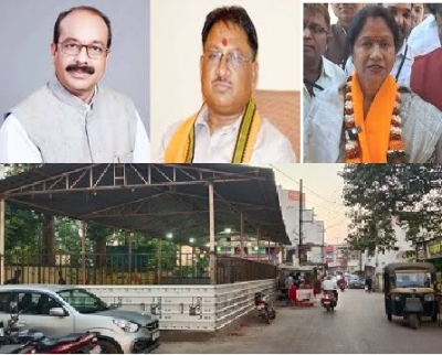 “CM विष्णुदेव साय – dy CM अरुण साव के सुशासन को चुनौती: महापौर बाघमार की नज़र में क्यों नहीं दिखता सरकारी ज़मीन पर होटल का अवैध कब्ज़ा?”