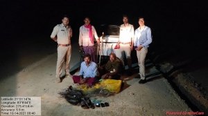 वन्य प्राणी का शिकार के प्रयास में दो व्यक्ति को जेल