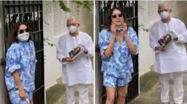 गुलजार को किताब देने पहुंचीं नीना गुप्ता कपड़ों पर हुईं ट्रोल लेकिन एक चीज पर लोग बोले- क्यूट