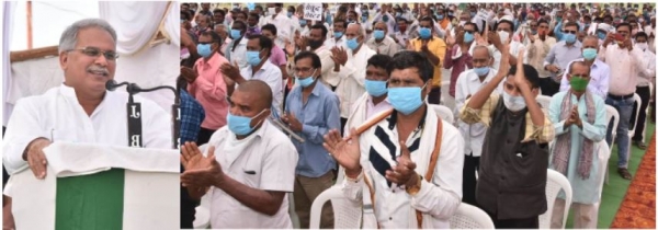 ग्रामीण विकास सरकार की सर्वोच्च प्राथमिकता: मुख्यमंत्री भूपेश बघेल  छत्तीसगढ़ में कोरोना काल में भी प्रतिदिन 26 लाख लोगों को मिला रोजगार