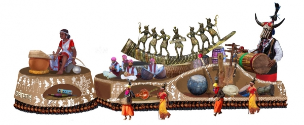 नए साल में छत्तीसगढ़ ने देश में लहराया परचम  नई दिल्ली के राजपथ पर गणतंत्र दिवस परेड में दिखेगा छत्तीसगढ़ के लोक संगीत का वाद्य वैभव