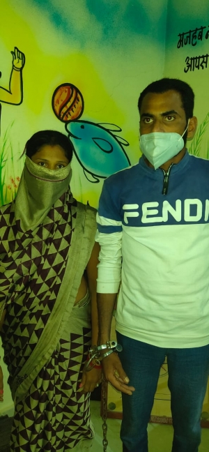 सुलझी अंधे कत्ल की गुत्थी , पत्नी ने ही की पति की हत्या , आरोपी पत्नी व उसका प्रेमी हुआ गिरफ्तार